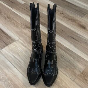 Chic Black Women's Heeled Boots